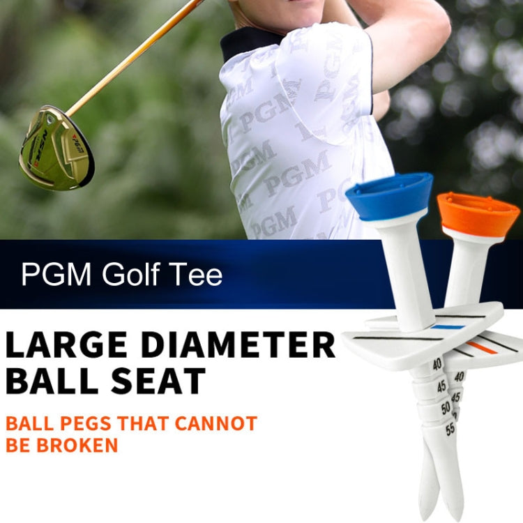 PGM QT022 Golf Tee Adjustable Limit Aiming Assist 77mm Tee Length, 4pcs /Box