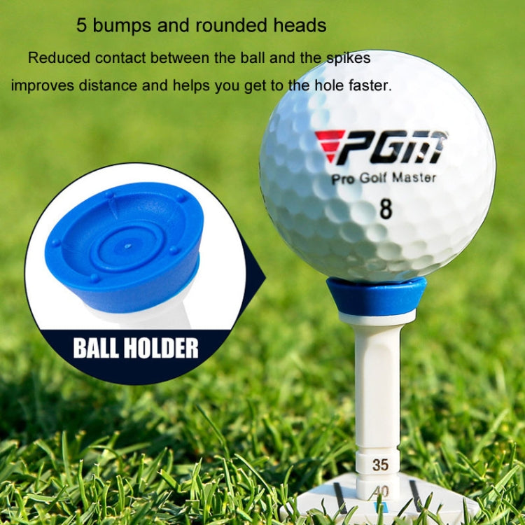 PGM QT022 Golf Tee Adjustable Limit Aiming Assist 77mm Tee Length, 4pcs /Box