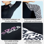 DIVE & SAIL One-Piece Sun Protection Wetsuit Quick Dry Beach Surfing Swimsuit, S, M, L, XL, XXL