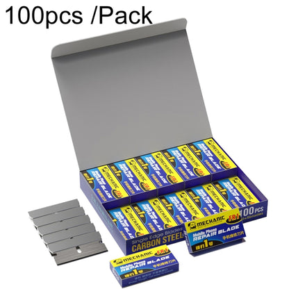 MECHANIC Screen Repair Small Blade Ultra-thin High Toughness Carbon Steel Sharp Edge, 5pcs /Pack, 100pcs /Pack