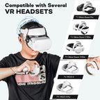 DEVASO VR Glasses Retractable Adjustable Headband Accessories For Meta Quest 3S / Meta Quest 3 / Meta Quest 2 / Meta Quest Pro / Pico 4 / Pico 4 Pro, For Meta Quest 3 / Meta Quest 2 / Meta Quest Pro / Pico 4 / Pico 4 Pro