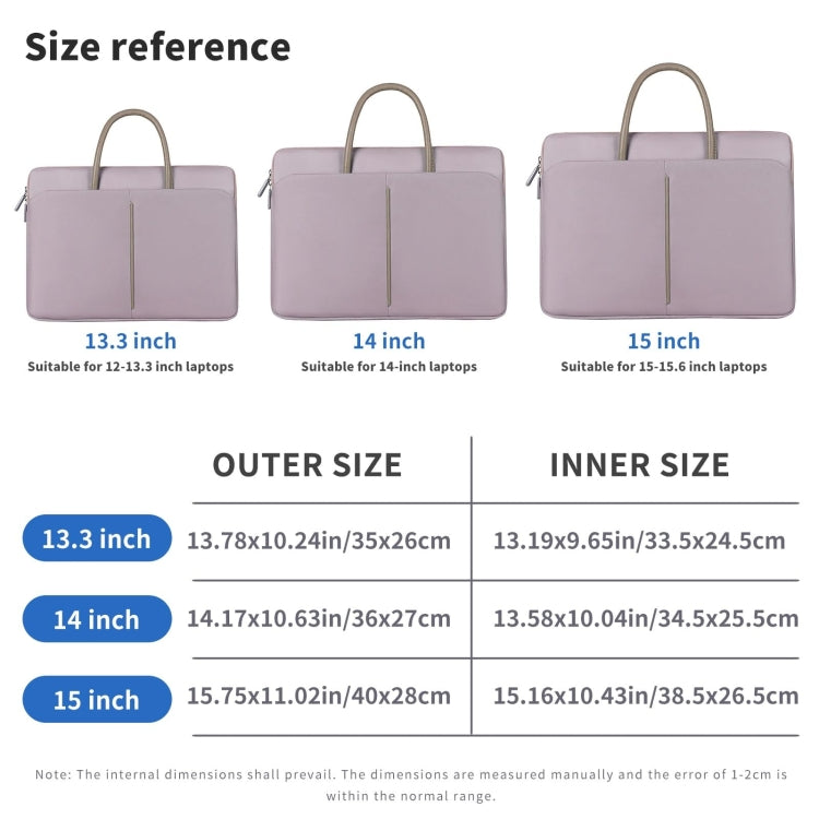 Oxford Cloth Laptop Bag Mens Womens Briefcase with PU Handle, 13 -13.3 Inch, 14 -14.6 Inch, 15 -15.6 Inch
