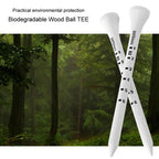 30pcs /Box PGM QT029 Golf Wooden Tee Limit Adjustable Height Ball Spike Golf Depth Marker Tee, 53mm, 69mm, 83mm