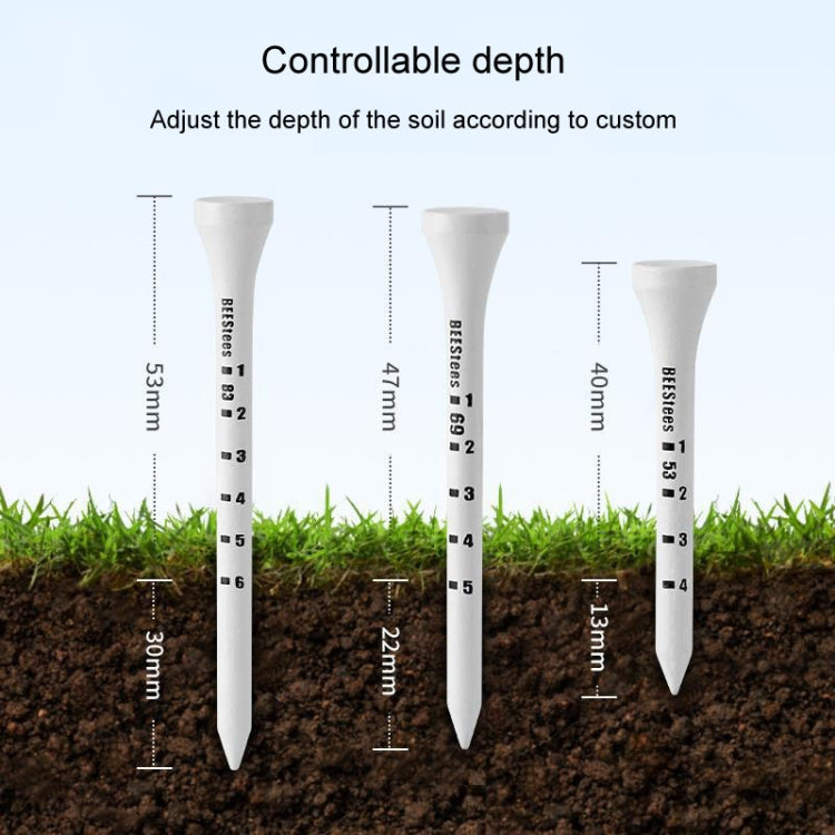 30pcs /Box PGM QT029 Golf Wooden Tee Limit Adjustable Height Ball Spike Golf Depth Marker Tee, 53mm, 69mm, 83mm