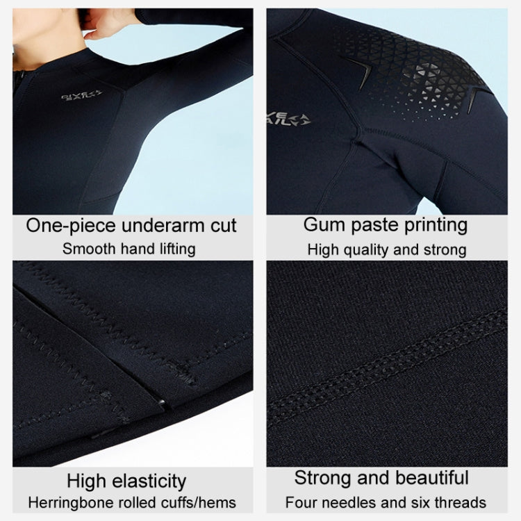 DIVE & SAIL 1.5mm Warm One-Piece Wetsuit Cold Resistant Swimming And Snorkeling Suit, S, M, L, XL, XXL