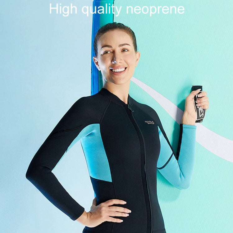 DIVE & SAIL 1.5mm Warm One-Piece Wetsuit Cold Resistant Swimming And Snorkeling Suit, S, M, L, XL, XXL