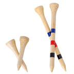 30pcs /Box PGM QT030 Golf Bamboo Tee Adjustable Height Spikes Golf Depth Marker Tee, 83mm, 38mm