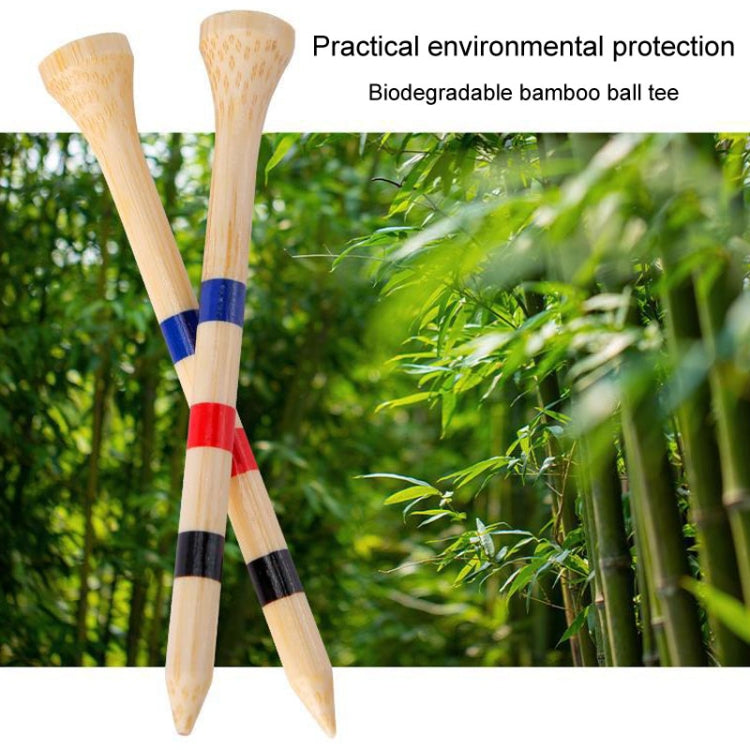 30pcs /Box PGM QT030 Golf Bamboo Tee Adjustable Height Spikes Golf Depth Marker Tee, 83mm, 38mm