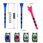 30pcs /Box PGM 83mm Golf Ball Tee Limit Scale Line Tee Ball Holder, QT027-White, QT027-Blue, QT027-Green, QT028-Blue, QT028-Green, QT028-White