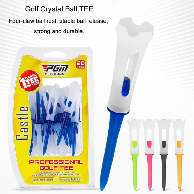 20pcs /Box PGM QT026 83mm Golf Ball Tee Competition Spike Ball Holder