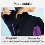 DIVE & SAIL 1.5mm Warm One-Piece Short Sleeve Wetsuit Outdoor Surfing Coldproof Snorkeling Suit, S, M, L, XL, XXL