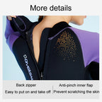 DIVE & SAIL 3mm Ladies Warm Thickened One-Piece Long Sleeve Wetsuit Winter Swimming Gear, S, M, L, XL, XXL