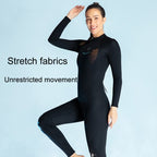 DIVE & SAIL 3mm Ladies Warm Thickened One-Piece Long Sleeve Wetsuit Winter Swimming Gear, S, M, L, XL, XXL