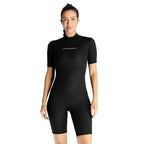 DIVE & SAIL 1.5mm Short Sleeve One-Piece Warm Wetsuit Surfing Snorkeling Winter Swimming Gear, S, M, L, XL, XXL