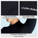 DIVE & SAIL 1.5mm Short Sleeve One-Piece Warm Wetsuit Surfing Snorkeling Winter Swimming Gear, S, M, L, XL, XXL