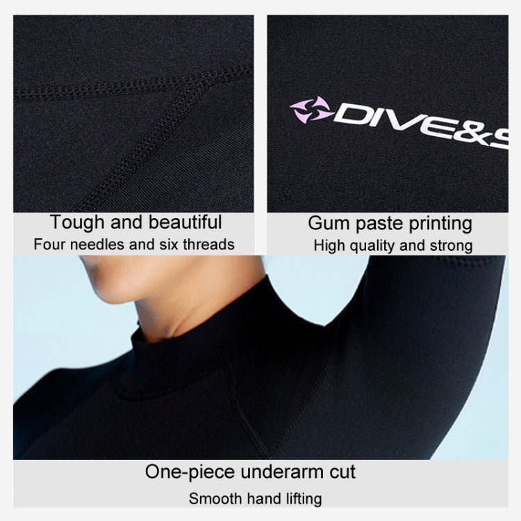 DIVE & SAIL 1.5mm Short Sleeve One-Piece Warm Wetsuit Surfing Snorkeling Winter Swimming Gear, S, M, L, XL, XXL