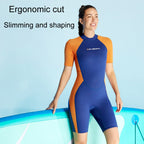 DIVE & SAIL 1.5mm Short Sleeve One-Piece Warm Wetsuit Surfing Snorkeling Winter Swimming Gear, S, M, L, XL, XXL