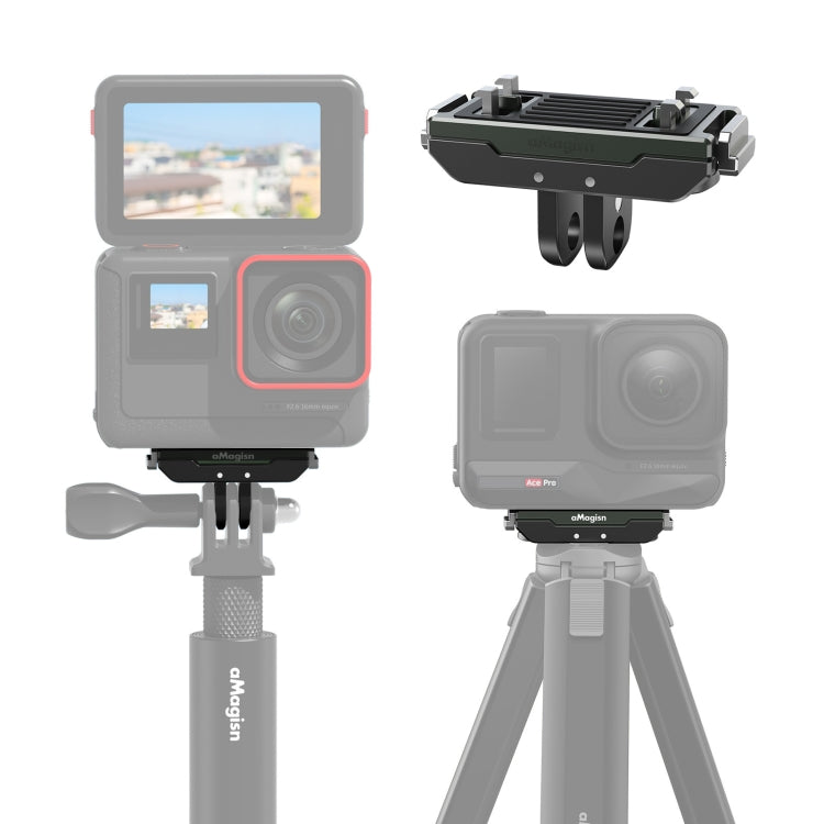 For Insta360 Ace / Ace Pro / X5 aMagisn Metal Magnetic Quick Release Sports Camera Accessories, Metal
