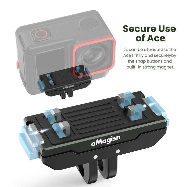 For Insta360 Ace / Ace Pro / X5 aMagisn Metal Magnetic Quick Release Sports Camera Accessories, Metal