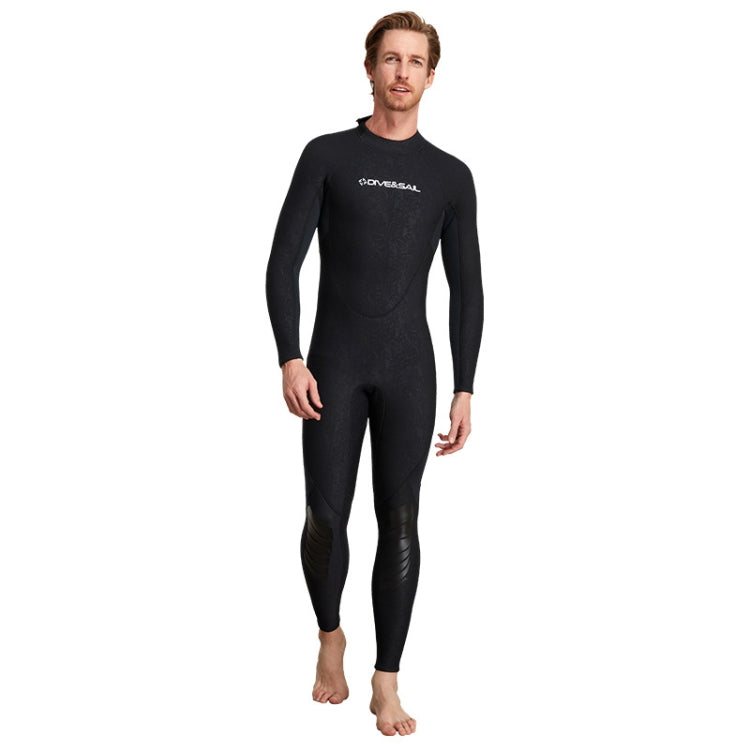 DIVE & SAIL 3mm Long Sleeve One-Piece Warm Wetsuit Surfing Snorkeling Winter Swimming Gear, S, M, L, XL, XXL