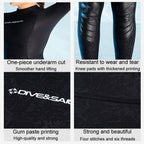 DIVE & SAIL 3mm Long Sleeve One-Piece Warm Wetsuit Surfing Snorkeling Winter Swimming Gear, S, M, L, XL, XXL
