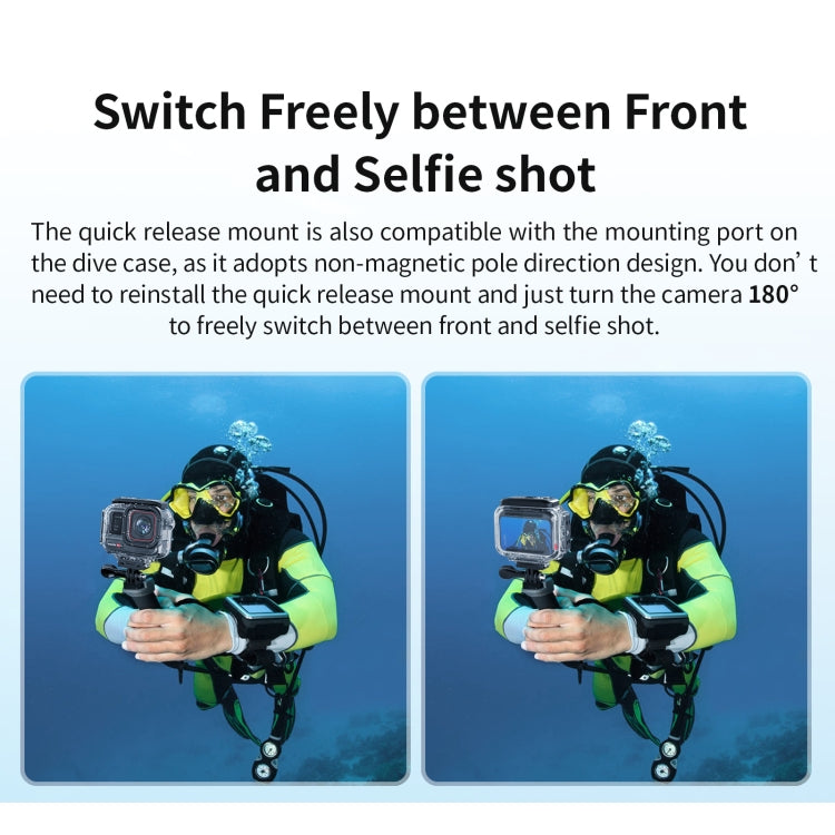 aMagisn Horizontal and Vertical Shooting Dive Shell 60m Waterproof Shell Accessories, For Insta360 Ace Pro, For Insta360 Ace