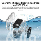 aMagisn Horizontal and Vertical Shooting Dive Shell 60m Waterproof Shell Accessories, For Insta360 Ace Pro, For Insta360 Ace