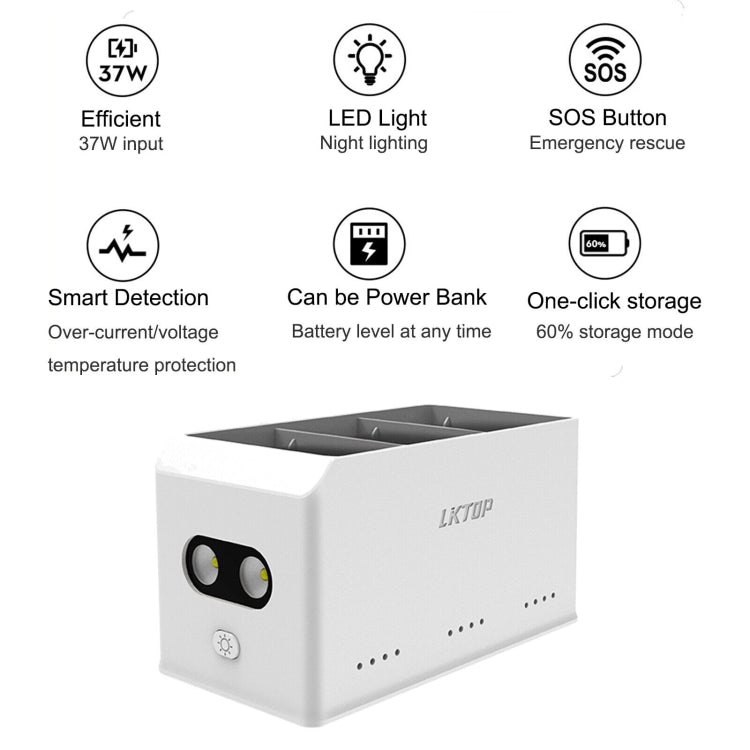 For DJI Mini 4 Pro / Mini 3 Pro Drone LKTOP 37W Two Way Charging Hub, 37W