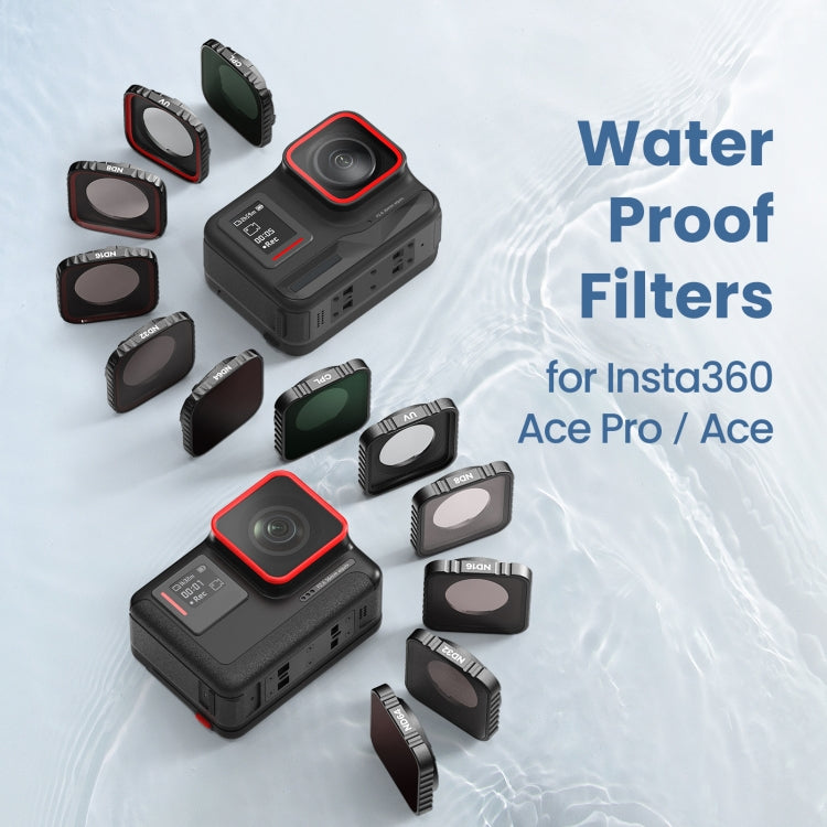 aMagisn Waterproof Filter Protective Goggles Sports Camera Accessories, For Insta360 Ace Pro UV, For Insta360 Ace Pro CPL, For Insta360 Ace Pro CPL+ND8+ND16+ND32, For Insta360 Ace Pro ND8+ND16+ND32+ND64, For Insta360 Ace UV, For Insta360 Ace CPL       ...