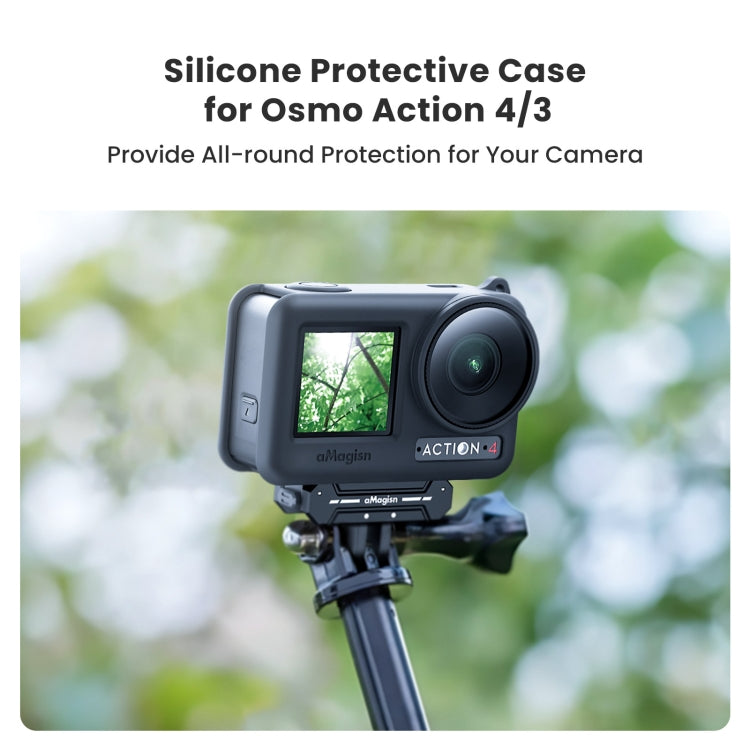 For DJI Osmo Action 4 / 3 aMagisn Silicone Protection Case Camera Protection Accessories
