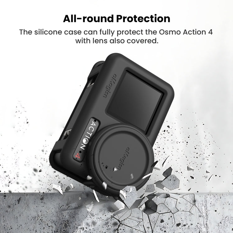 For DJI Osmo Action 4 / 3 aMagisn Silicone Protection Case Camera Protection Accessories