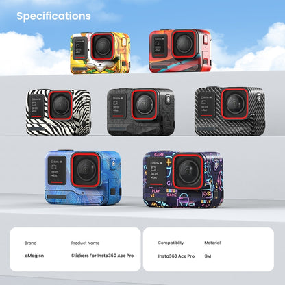 For Insta360 Ace Pro aMagisn Body Sticker Sports Camera Accessories