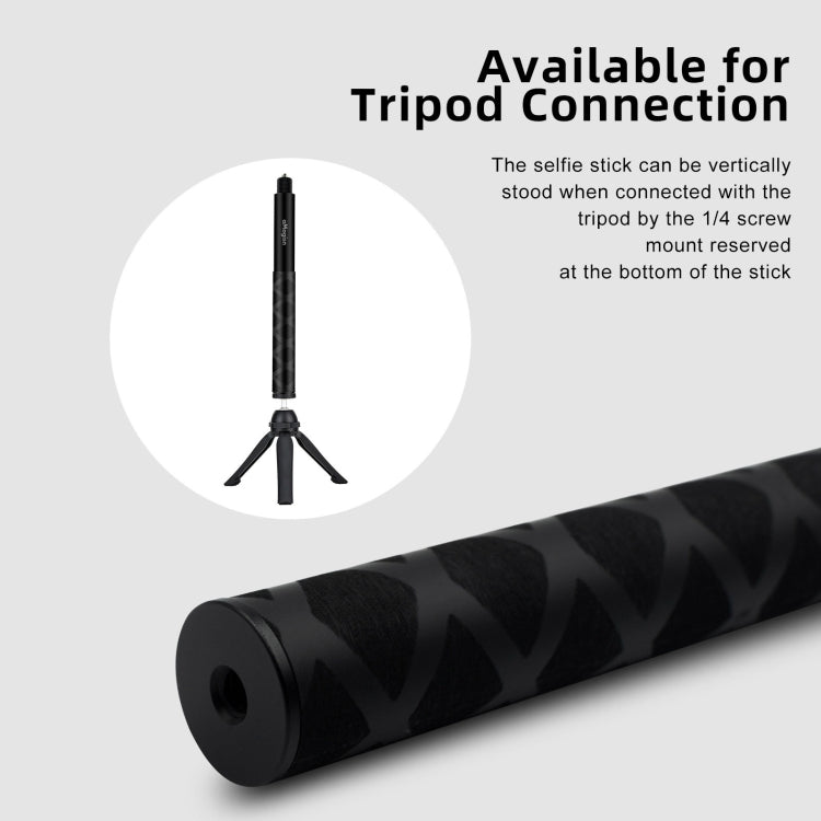 aMagisn 120cm Invisible Straight Pull Selfie Stick Sports Camera Accessories, Single Rod, Rod+1/4 Turn 3 Jaw+Screw, Rod+1/4 Turn 3 Jaw+Screw+Phone Clip