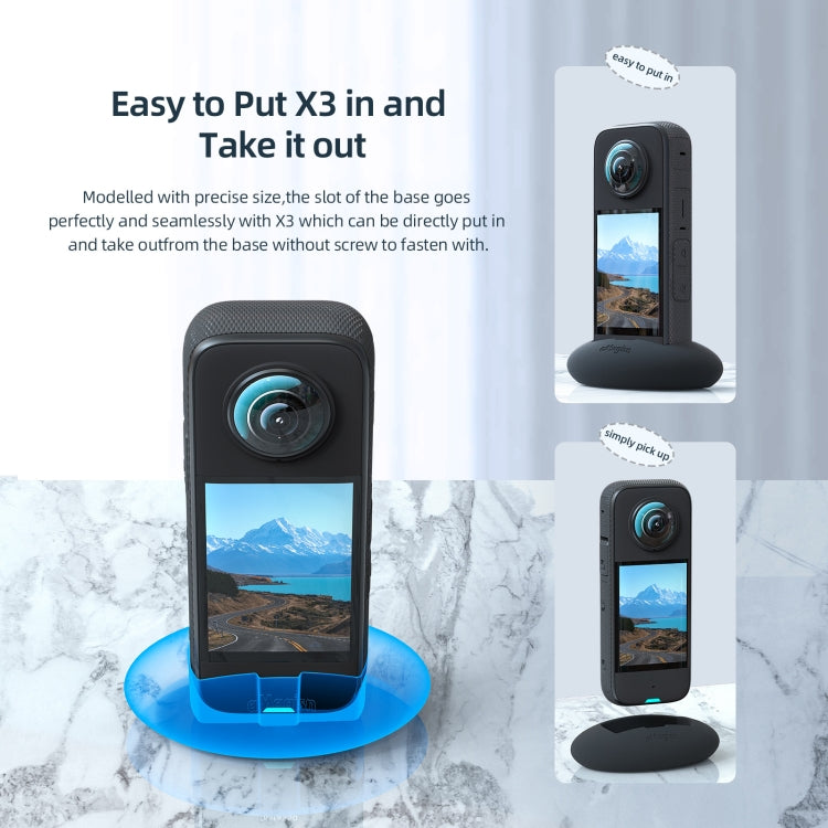 For Insta360 X3 aMagisn Car Base Sports Camera Accessories, With Double-sided Glue