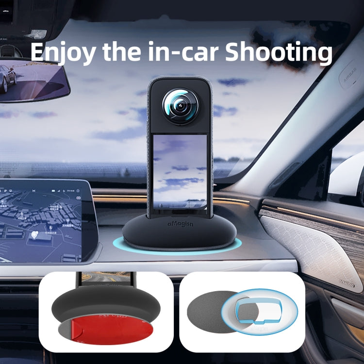 For Insta360 X3 aMagisn Car Base Sports Camera Accessories, With Double-sided Glue