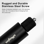 aMagisn 70cm Invisible Straight Pull Selfie Stick Sports Camera Accessories, Single Rod, Rod+1/4 Turn 3 Jaw+Screw, Rod+1/4 Turn 3 Jaw+Screw+Phone Clip