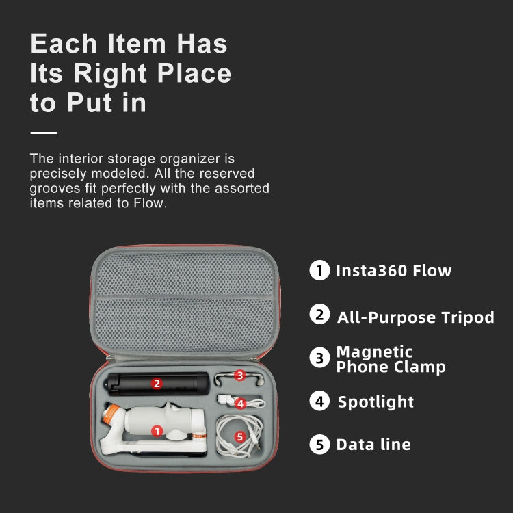 For Insta360 Flow aMagisn Medium Organizer Bag Gimbal Protector, For Insta360 Flow