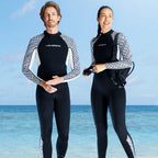DIVE & SAIL 3mm Warm One-Piece Long Sleeve Wetsuit Thickened Winter Swimming And Surfing Suit, S, M, L, XL, XXL