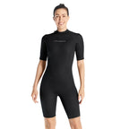 DIVE & SAIL 3mm Ladies One-Piece Short Sleeve Wetsuit Winter Thickened Surfing And Snorkeling Suit, S, M, L, XL, XXL