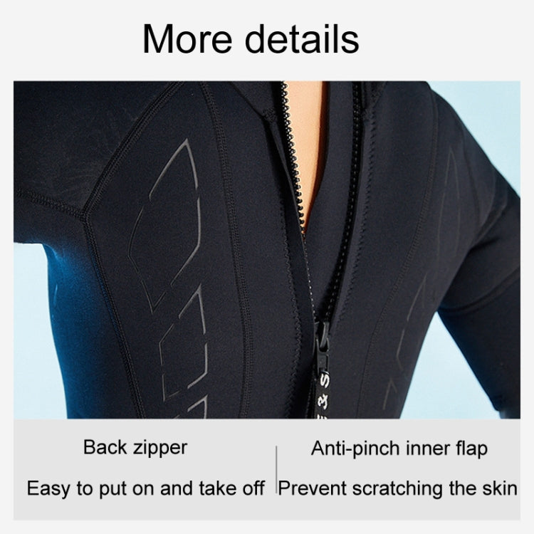 DIVE & SAIL 3mm Ladies One-Piece Short Sleeve Wetsuit Winter Thickened Surfing And Snorkeling Suit, S, M, L, XL, XXL