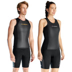 DIVE & SAIL 2mm Split Sleeveless Wetsuit Warm Surfing And Swimming Vest, Male Tops, Female Tops, Male Shorts, Female Shorts