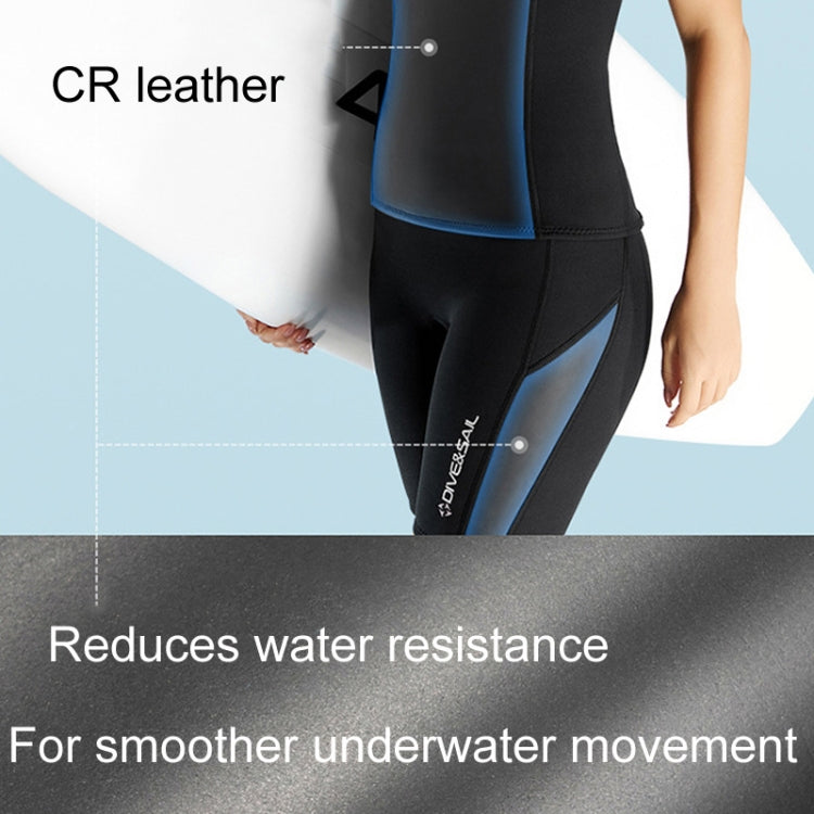 DIVE & SAIL 2mm Split Sleeveless Wetsuit Warm Surfing And Swimming Vest, Male Tops, Female Tops, Male Shorts, Female Shorts