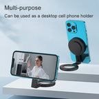 Cell Phone Magnetic Fill Light Portable Photo Pocket Lamp, White, Black