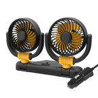 SUITU Car Foldable Cooling Fan Automobile Summer Temperature Reduction Fan, Dual 12V Cigarette Lighter Energized, Dual 24V Cigarette Lighter Energized, Dual 5V USB Energized, Single 12V Cigarette Lighter Energized, Single 24V Cigarette Lighter Energize...