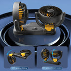 SUITU Car Foldable Cooling Fan Automobile Summer Temperature Reduction Fan, Dual 12V Cigarette Lighter Energized, Dual 24V Cigarette Lighter Energized, Dual 5V USB Energized, Single 12V Cigarette Lighter Energized, Single 24V Cigarette Lighter Energize...