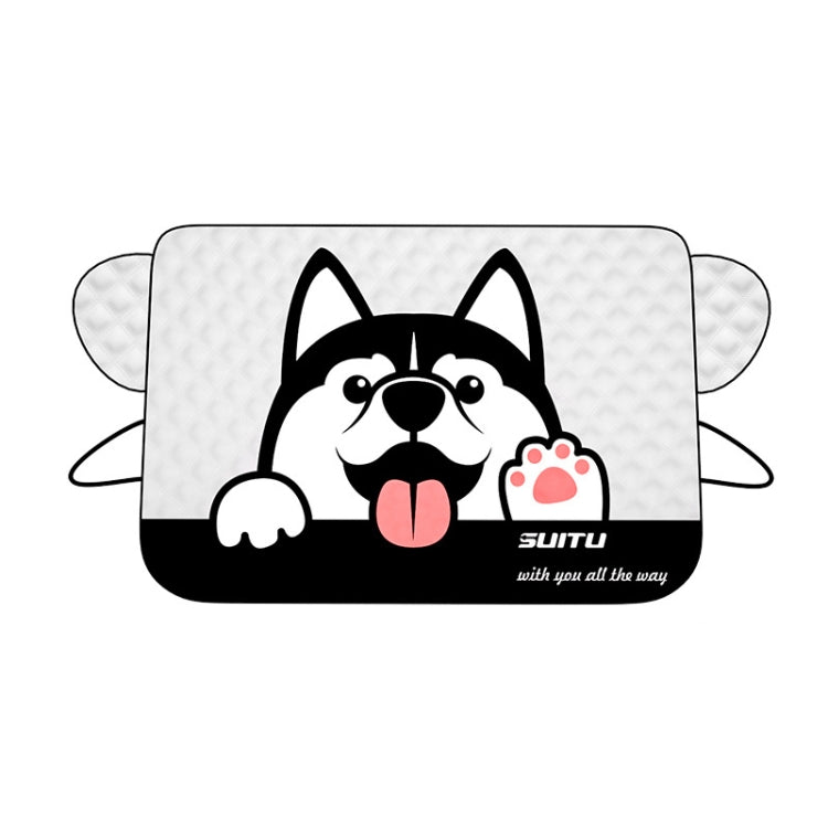 SUITU ST-3950 Automobile Thickening Sun Shield Car Snow Block Coat, Husky, Im The Best, Dinosaur