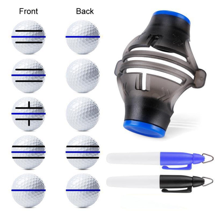 PGM HXQ010 Golf Ball Scriber 360 Degree Rotatable Draws Five Lines