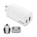 For DJI Mavic Series LKTOP 65W GaN Charger AC Adapter with USB-C and USB-A Port, US Plug