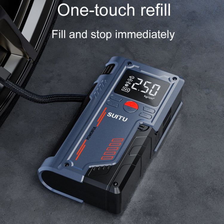 SUITU ST-9631 8pcs /Set Portable Outdoor Car Battery Emergency Start Power Car Inflatable Pump, Intelligent Clip, Ordinary Clip