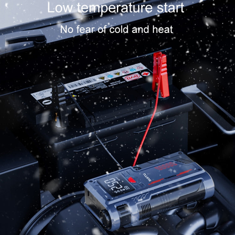 SUITU ST-9631 8pcs /Set Portable Outdoor Car Battery Emergency Start Power Car Inflatable Pump, Intelligent Clip, Ordinary Clip
